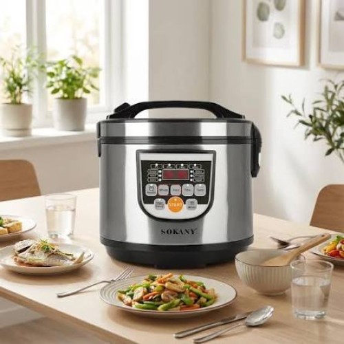 Automatic Non-Stick Electric Rice Cooker With Keep Warm Function &amp;amp; Steamer Tray