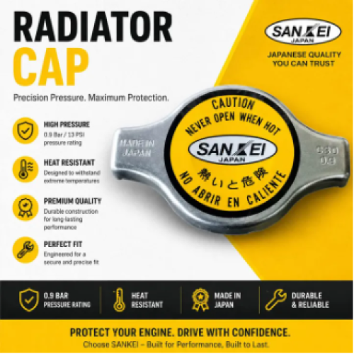 Radiator Cap Good Quality SANKEI Brand Use in Car Made in Japan