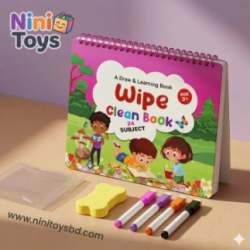 Kids Wipe Clean Activity Book for Learning, Reading and Writing For Kids - 42 Page 24 Subject Wipe Book For Children