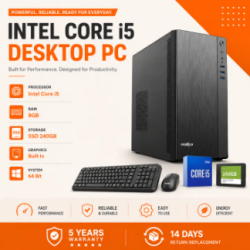 Intel Core I5 RAM 8GB SSD 240GB NEW Desktop Computer