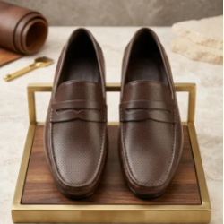 Loafer Styles' Rubber Shoes Winter and Summer Water Proff and Wind Proof Shoe For Men Color Chocolate