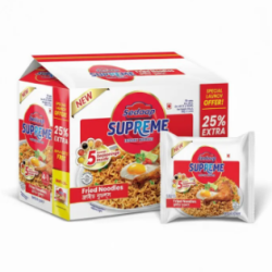 Sedaap Supreme Insatant Noodles (Fried Noodles) 4+1 free (5 pcs pack)